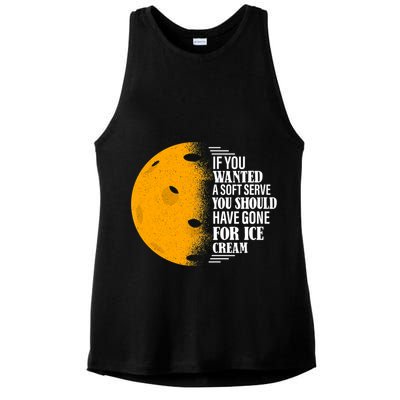 If You Wanted A Soft Serve Funny Pickleball TShirt Ladies PosiCharge Tri-Blend Wicking Tank