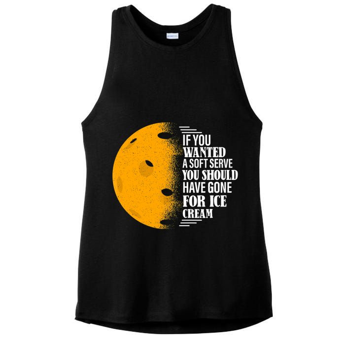 If You Wanted A Soft Serve Funny Pickleball TShirt Ladies PosiCharge Tri-Blend Wicking Tank