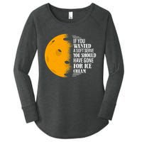 If You Wanted A Soft Serve Funny Pickleball TShirt Women's Perfect Tri Tunic Long Sleeve Shirt