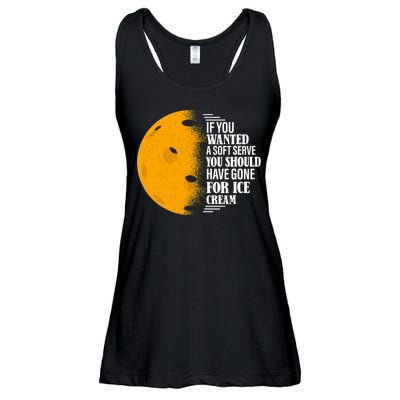 If You Wanted A Soft Serve Funny Pickleball TShirt Ladies Essential Flowy Tank