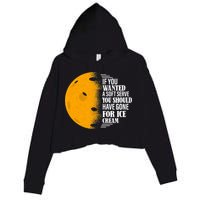 If You Wanted A Soft Serve Funny Pickleball TShirt Crop Fleece Hoodie