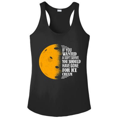 If You Wanted A Soft Serve Funny Pickleball TShirt Ladies PosiCharge Competitor Racerback Tank