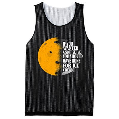 If You Wanted A Soft Serve Funny Pickleball TShirt Mesh Reversible Basketball Jersey Tank
