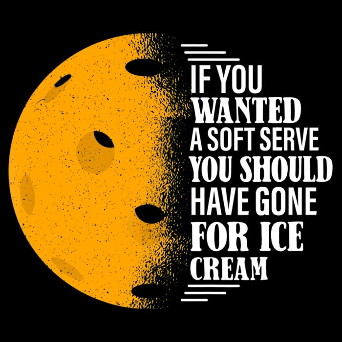 If You Wanted A Soft Serve Funny Pickleball TShirt Mousepad