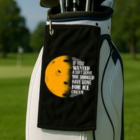 If You Wanted A Soft Serve Funny Pickleball TShirt Golf Towel