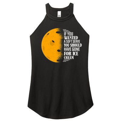 If You Wanted A Soft Serve Funny Pickleball TShirt Women's Perfect Tri Rocker Tank