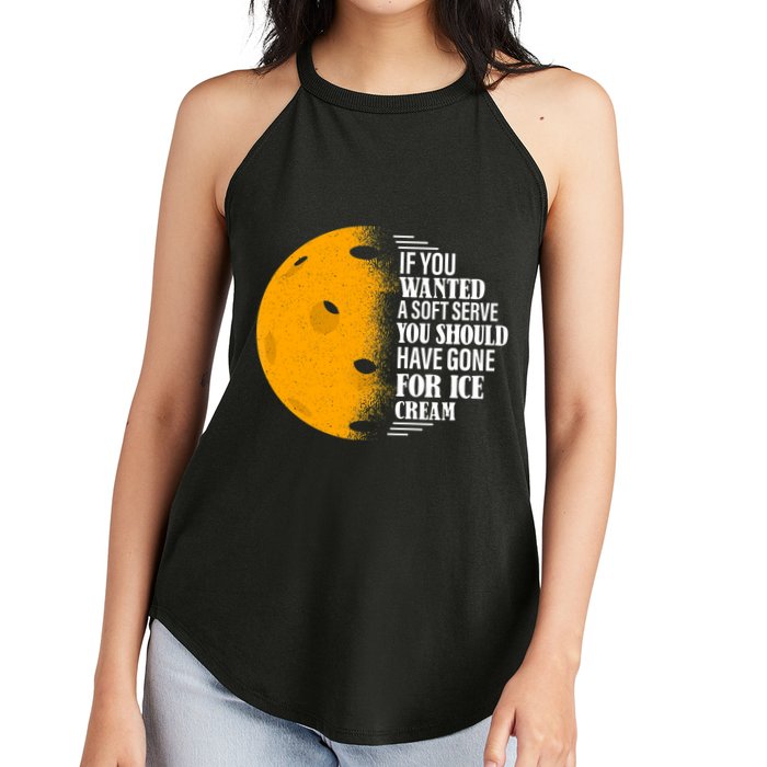 If You Wanted A Soft Serve Funny Pickleball TShirt Women's Perfect Tri Rocker Tank