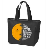 If You Wanted A Soft Serve Funny Pickleball TShirt Zip Tote Bag