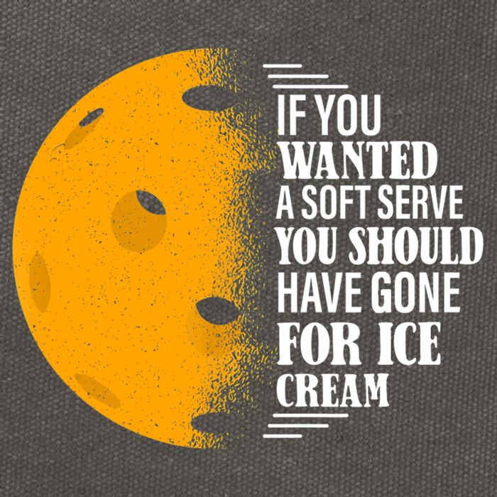 If You Wanted A Soft Serve Funny Pickleball TShirt Cotton Canvas Backpack