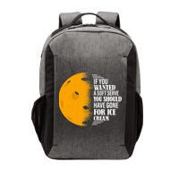 If You Wanted A Soft Serve Funny Pickleball TShirt Vector Backpack