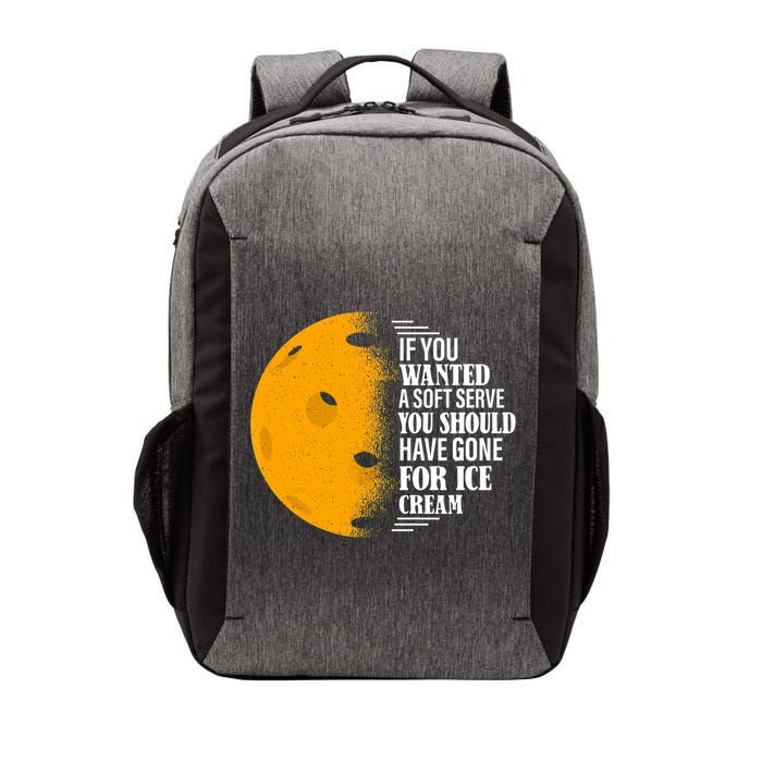 If You Wanted A Soft Serve Funny Pickleball TShirt Vector Backpack