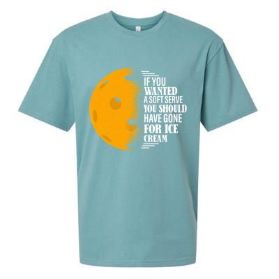 If You Wanted A Soft Serve Funny Pickleball TShirt Sueded Cloud Jersey T-Shirt
