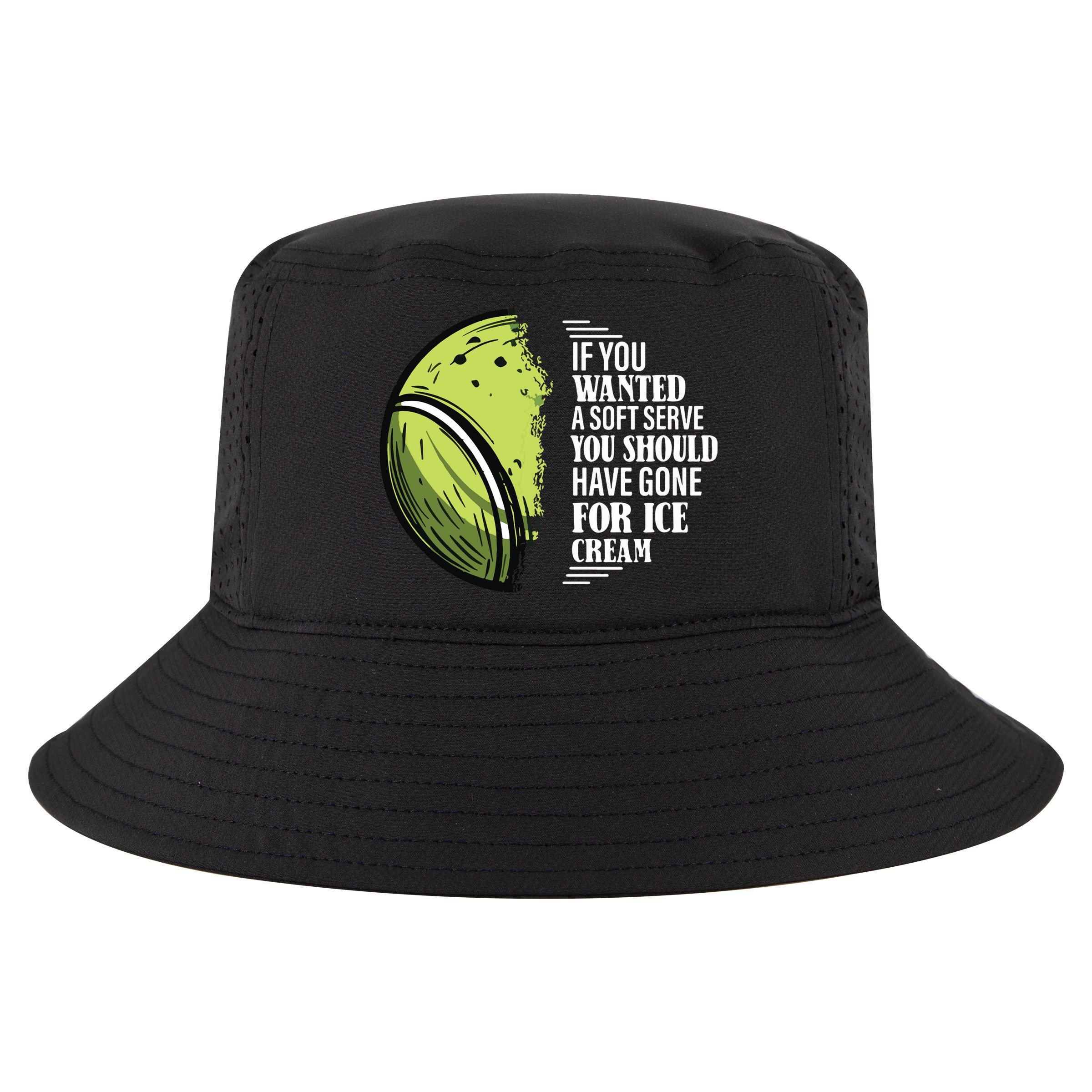 If You Wanted A Soft Serve Funny Tennis Player Cool Comfort Performance Bucket Hat