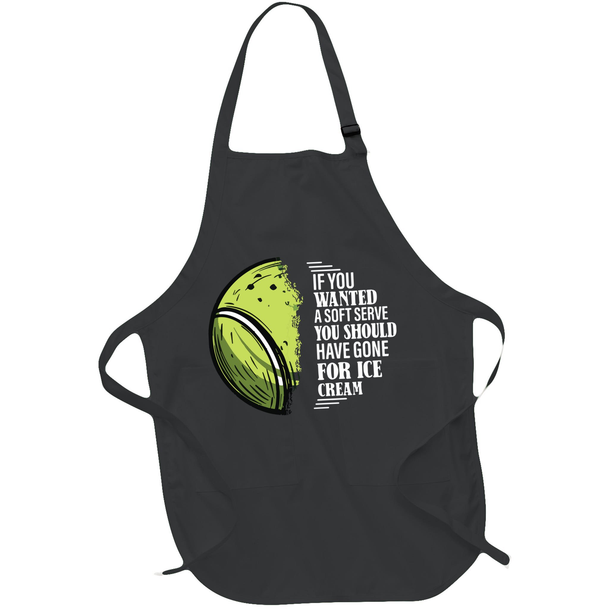 If You Wanted A Soft Serve Funny Tennis Player Apron