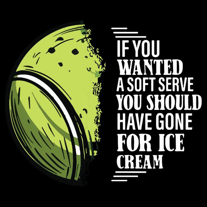 If You Wanted A Soft Serve Funny Tennis Player Drawstring Bag