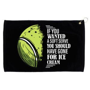 If You Wanted A Soft Serve Funny Tennis Player Grommeted Golf Towel