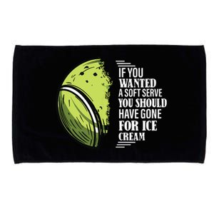 If You Wanted A Soft Serve Funny Tennis Player Microfiber Hand Towel