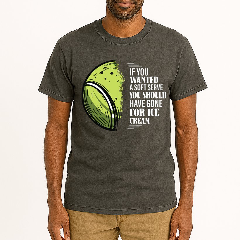 If You Wanted A Soft Serve Funny Tennis Player Tall T-Shirt