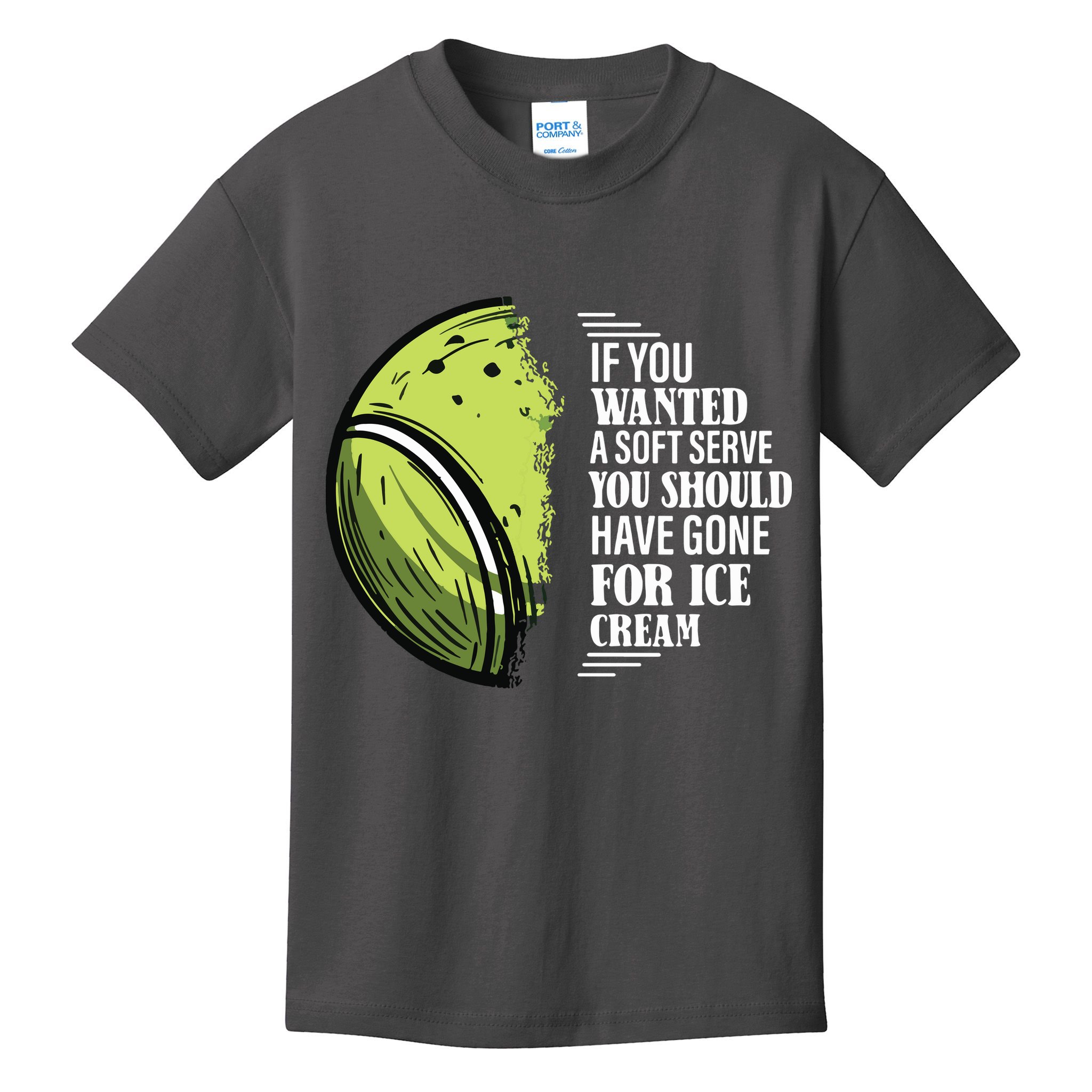 If You Wanted A Soft Serve Funny Tennis Player Kids T-Shirt