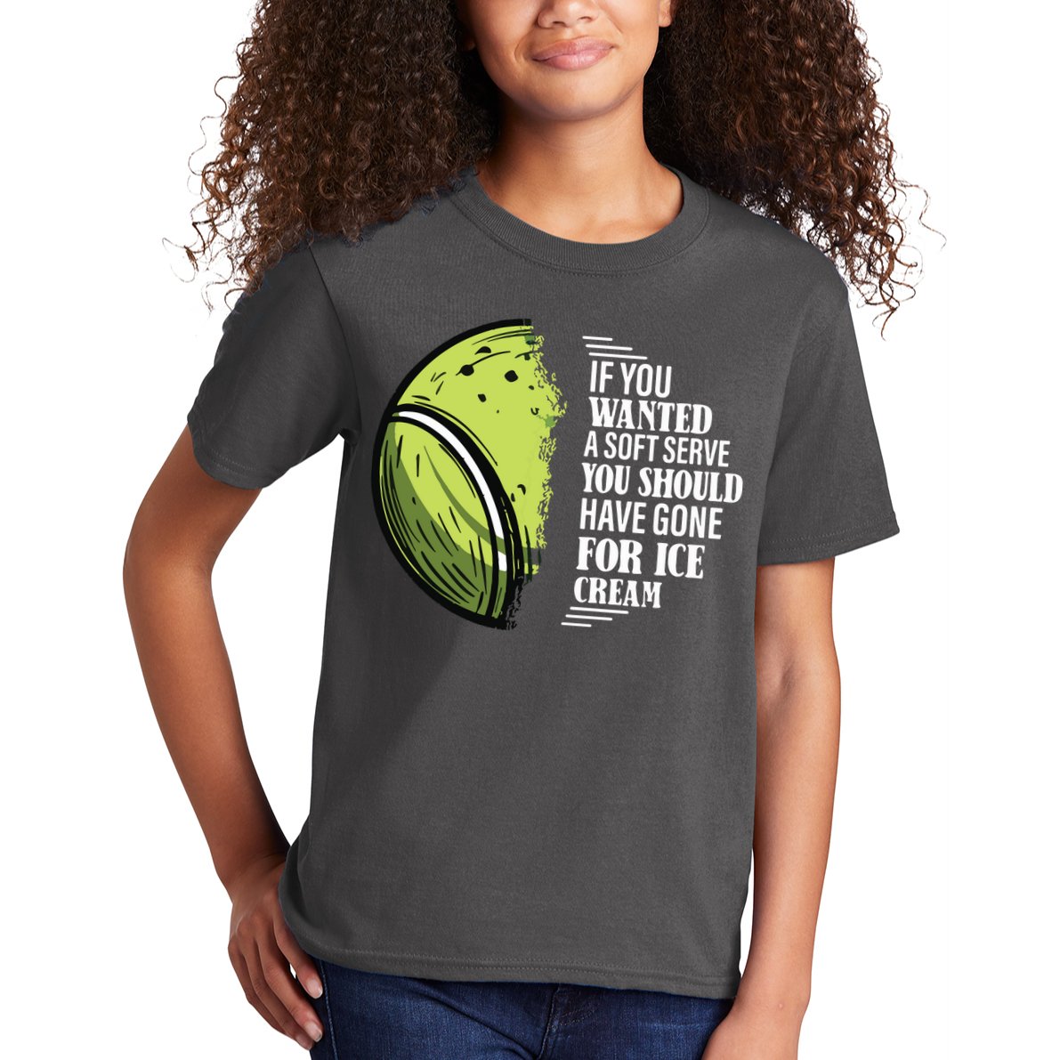 If You Wanted A Soft Serve Funny Tennis Player Kids T-Shirt
