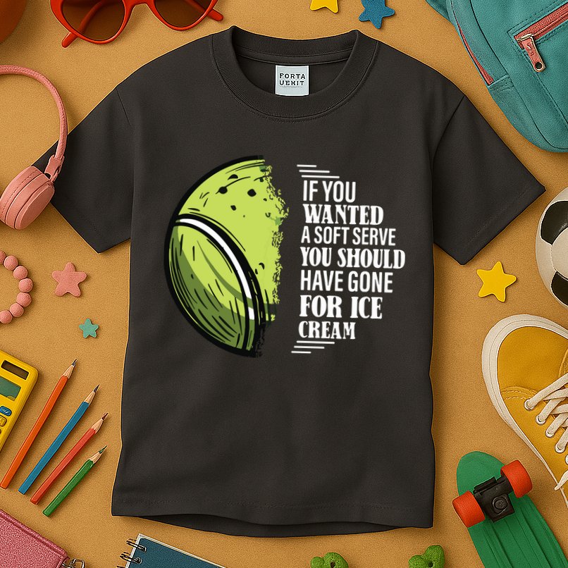 If You Wanted A Soft Serve Funny Tennis Player Kids T-Shirt