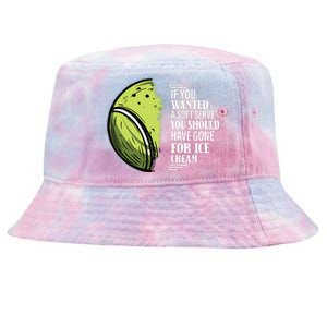 If You Wanted A Soft Serve Funny Tennis Player Tie-Dyed Bucket Hat