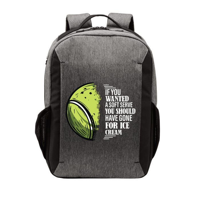 If You Wanted A Soft Serve Funny Tennis Player Vector Backpack
