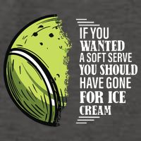 If You Wanted A Soft Serve Funny Tennis Player Vector Backpack