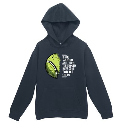 If You Wanted A Soft Serve Funny Tennis Player Urban Pullover Hoodie