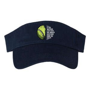 If You Wanted A Soft Serve Funny Tennis Player Valucap Bio-Washed Visor