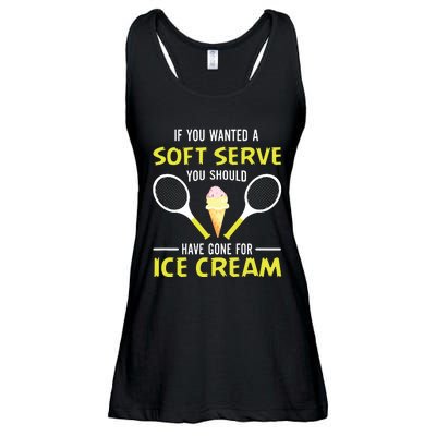 If You Wanted A Soft Serve Funny Tennis Shirts Tennis Lover Ladies Essential Flowy Tank