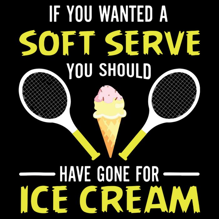 If You Wanted A Soft Serve Funny Tennis Shirts Tennis Lover 16 in Basic Backpack