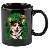 Irish You Were Beer St Patricks Day Shamrock's Irish Day 11oz C Handle Ceramic Mug