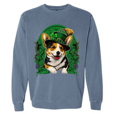 Irish You Were Beer St Patricks Day Shamrock's Irish Day Garment-Dyed Sweatshirt