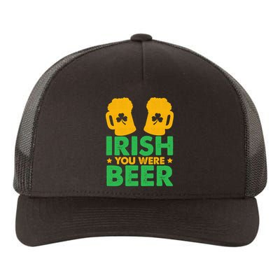 Irish You Were Beer St Patricks Day Shamrock's Irish Day Yupoong Adult 5-Panel Trucker Hat
