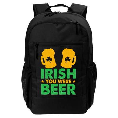Irish You Were Beer St Patricks Day Shamrock's Irish Day Backpack