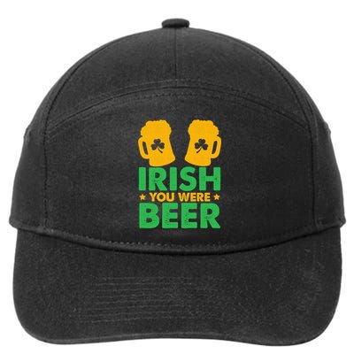 Irish You Were Beer St Patricks Day Shamrock's Irish Day 7-Panel Snapback Hat