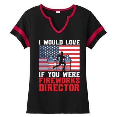 If You Were Fireworks Director Firework Director Funny Gift Ladies Halftime Notch Neck Tee