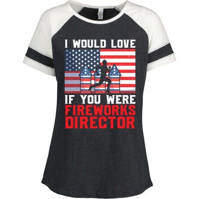 If You Were Fireworks Director Firework Director Funny Gift Enza Ladies Jersey Colorblock Tee