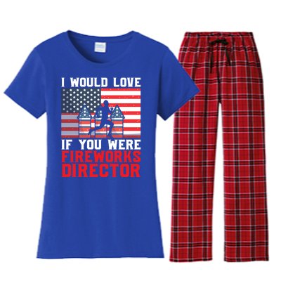 If You Were Fireworks Director Firework Director Funny Gift Women's Flannel Pajama Set