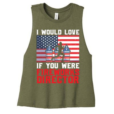 If You Were Fireworks Director Firework Director Funny Gift Women's Racerback Cropped Tank