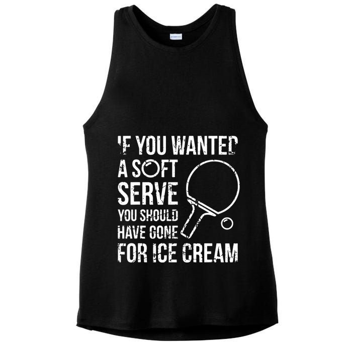 If You Wanted A Soft Serve Ping Pong Ladies PosiCharge Tri-Blend Wicking Tank