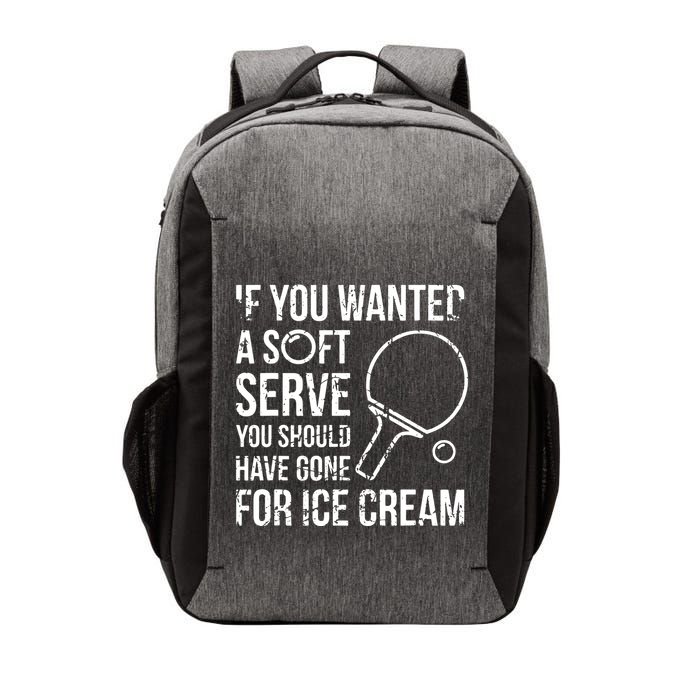 If You Wanted A Soft Serve Ping Pong Vector Backpack