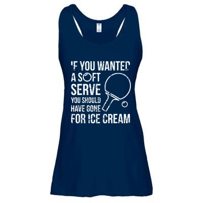 If You Wanted A Soft Serve Ping Pong Ladies Essential Flowy Tank