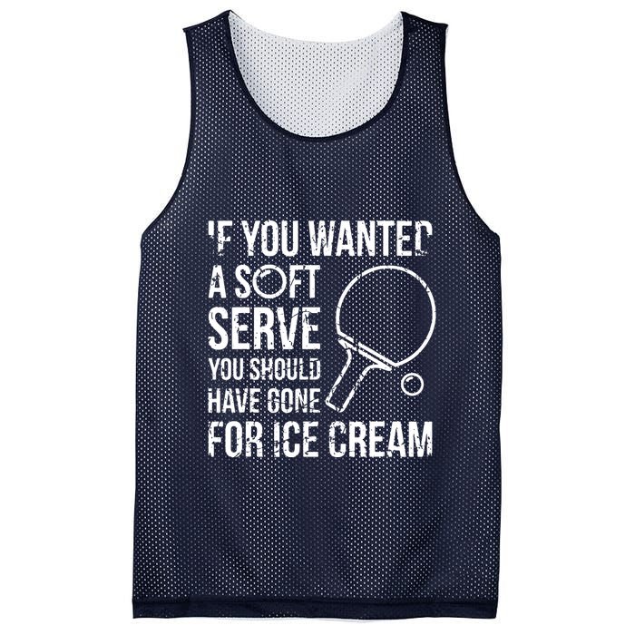 If You Wanted A Soft Serve Ping Pong Mesh Reversible Basketball Jersey Tank