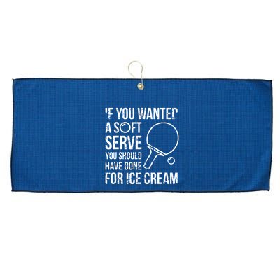 If You Wanted A Soft Serve Ping Pong Large Microfiber Waffle Golf Towel
