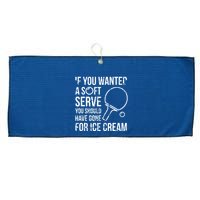 If You Wanted A Soft Serve Ping Pong Large Microfiber Waffle Golf Towel