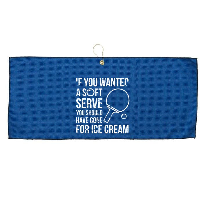 If You Wanted A Soft Serve Ping Pong Large Microfiber Waffle Golf Towel