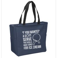 If You Wanted A Soft Serve Ping Pong Zip Tote Bag