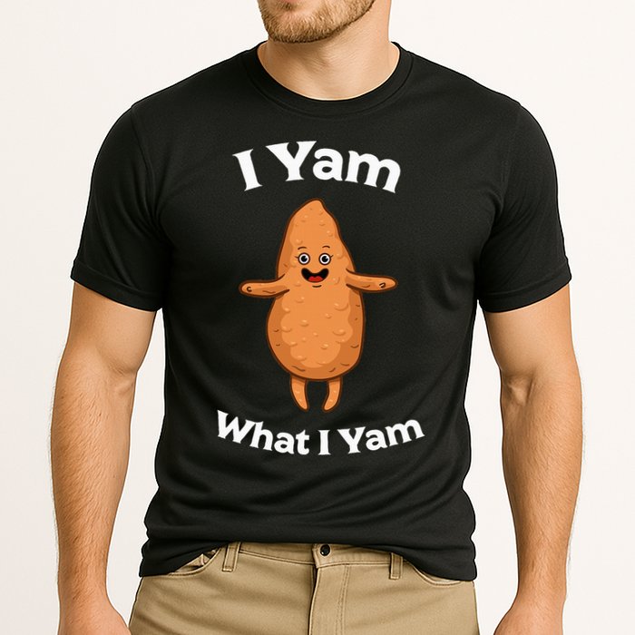 I Yam What I Yam Dancing Sweet Potato Cooling Performance Crew T-Shirt